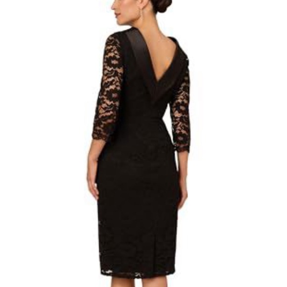 Adrianna Papell 6 Roll Neck Black Sheath Dress - Picture 1 of 11